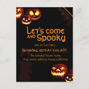 Candle Halloween Party Invitation Kaart