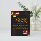 Candle Halloween Party Invitation Kaart (Staand voorkant)
