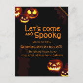 Candle Halloween Party Invitation Kaart (Voorkant)