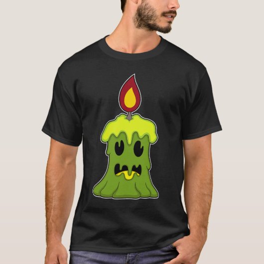 Candle Halloween T-shirt (Voorkant)