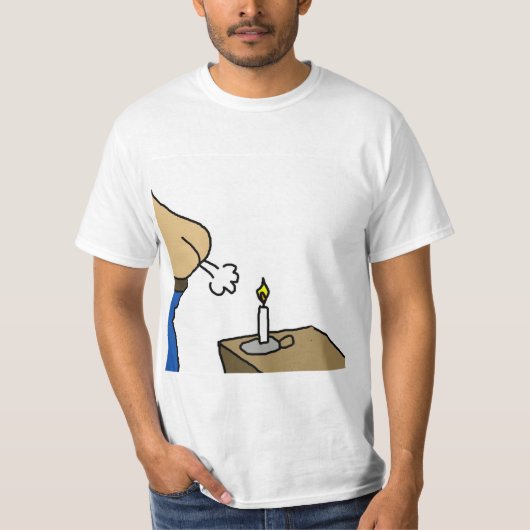 Candle In The Wind Cartoon T-Shirt (Voorkant)