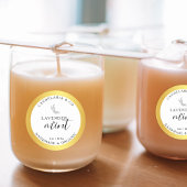 Candle Jar Gold Folie Effect Etiket Verpakking