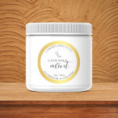 Candle Jar Gold Folie Effect Etiket Verpakking