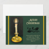 Candle Light Christmas Kaart (Voorkant / Achterkant)