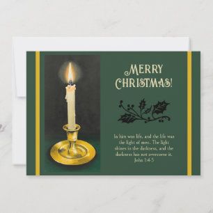 Candle Light Christmas Kaart