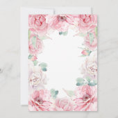 Candle Lit Lantern - Bloemen Waterverf bruiloft Kaart (Achterkant)