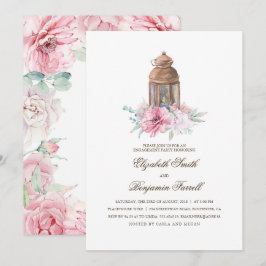 Candle Lit Lantern Engagement Party Kaart