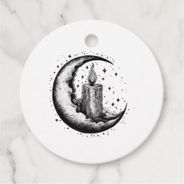 Candle Lit Moon Favorietags Bedankjes Labels