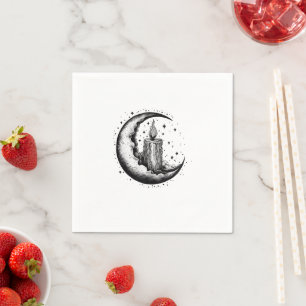 Candle Lit Moon Servet