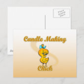 Candle Making Chick Briefkaart (Voorkant / Achterkant)