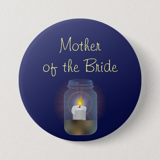 Candle Mason Jar Button (Voorkant)