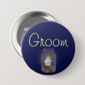 Candle Mason Jar Button (Voorkant /achterkant)