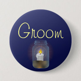 Candle Mason Jar Button