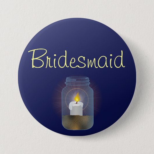 Candle Mason Jar Button (Voorkant)