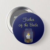 Candle Mason Jar Button (Voorkant /achterkant)