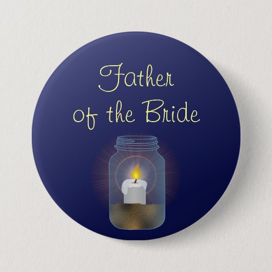 Candle Mason Jar Button (Voorkant)