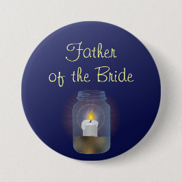 Candle Mason Jar Button