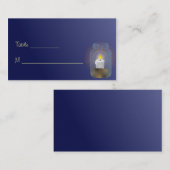 Candle Mason Jars Place Cards Visitekaartje Plaatskaartje (Voorkant / Achterkant)