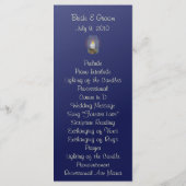 Candle Mason Jars Trouwprogramma Kaart (Achterkant)