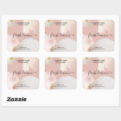 Candle modern abstract product label potje label (Vel)