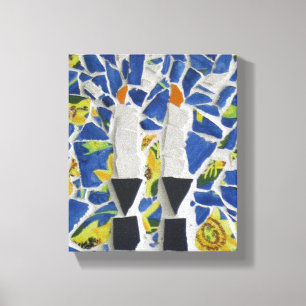 Candle Mosaic Canvas Afdruk