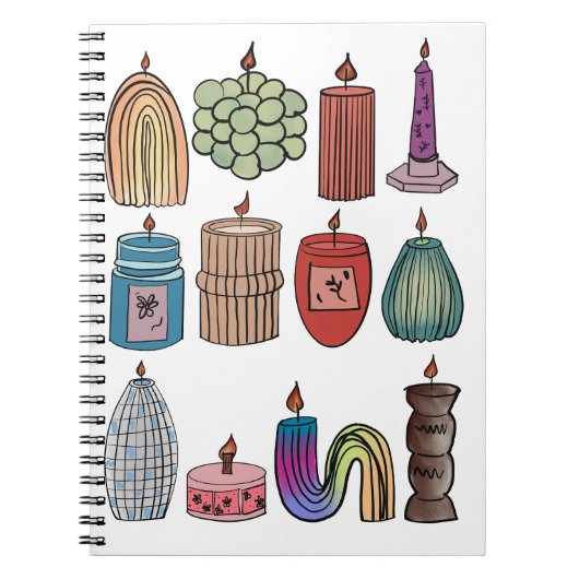 CANDLE NOTEBOOK NOTITIEBOEK (Voorkant)