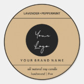 Candle Product Label Design (Voorkant)