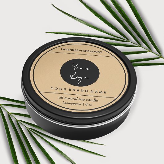 Candle Product Label Design