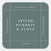 Candle Product Label Sticker Handgemaakt Business  (Voorkant)