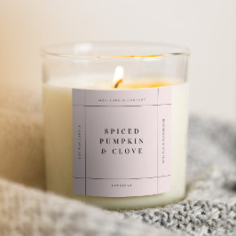 Candle Product Label Sticker Handgemaakt Business 