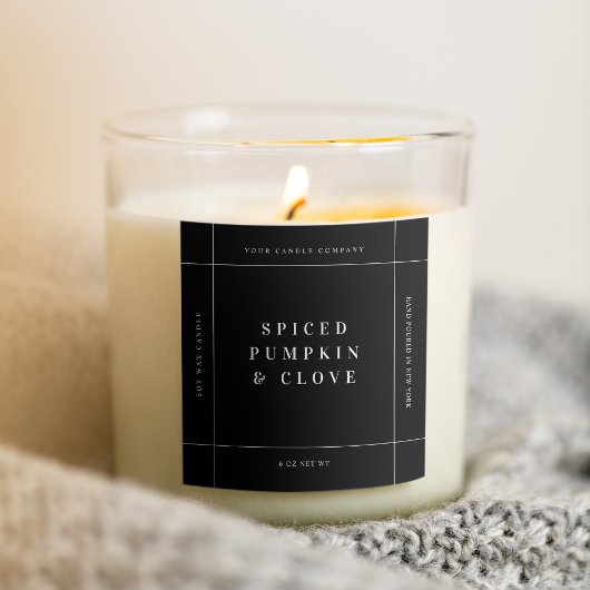 Candle Product Label Sticker Handgemaakt Business 