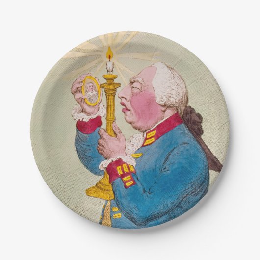 Candle - Ronde papieren Borden Bordje (Voorkant)