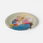 Candle - Ronde papieren Borden Bordje (Gekanteld)