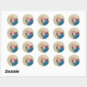 Candle - Ronde Stickers voor Stationery (Vel)