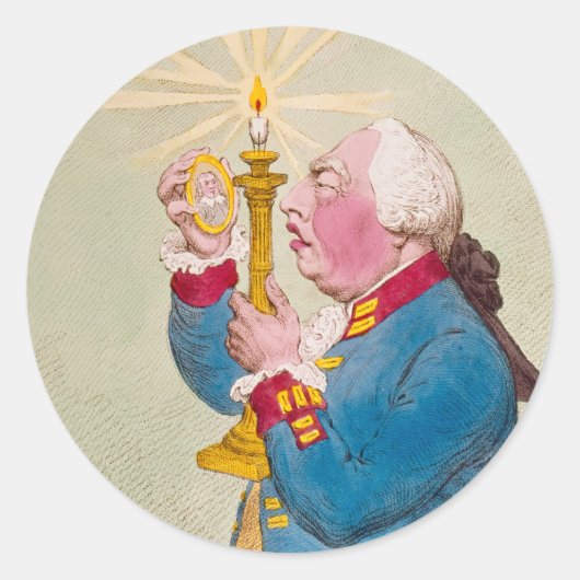 Candle - Ronde Stickers voor Stationery (Voorkant)