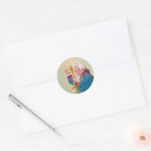 Candle - Ronde Stickers voor Stationery (Envelop)
