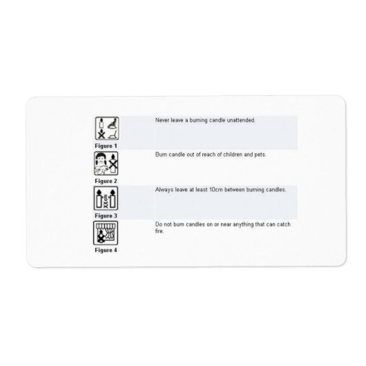 Candle Safety Sticker (Voorkant)