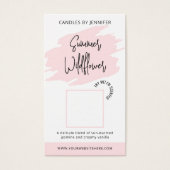 Candle Sample Scent Tester Kaart Parfum Vrouwelijk (Voorkant)
