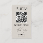 Candle Scent Sample QR Visitekaartje (Achterkant)