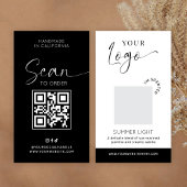 Candle Scent Tester Card Fragrance Sample Minimal Visitekaartje