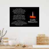 Candle Silhouettes Poster (Keuken)