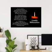 Candle Silhouettes Poster (Thuiskantoor)