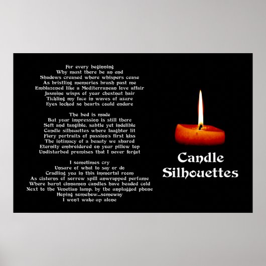 Candle Silhouettes Poster (Voorkant)