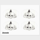 Candle Skull Sticker (Vel)