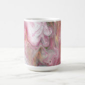 Candle Soft Pink Green Abstracte Drink Mok (Center)