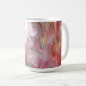 Candle Soft Pink Green Abstracte Drink Mok (Voorkant rechts)