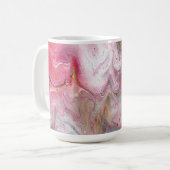 Candle Soft Pink Green Abstracte Drink Mok (Voorkant links)