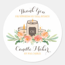 Candle Soy Wax Homemade Craft Hartelijk dank