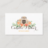 Candle Soy Wax Homemade Craft Visitekaartje (Voorkant)