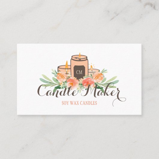 Candle Soy Wax Homemade Visitekaartje (Voorkant)